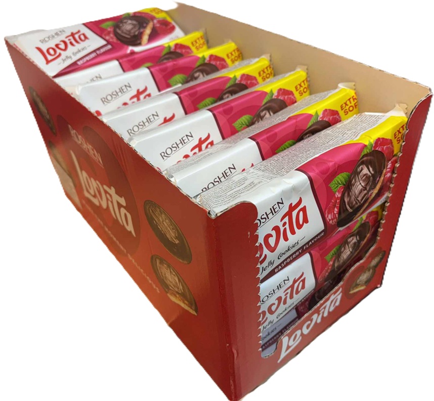 Lovita Čokopiškot malina 135 g karton